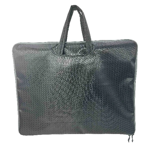 Art Collection Drawing Sketch Bags con mango, con cremallera y bolsillo, adecuado para estudiantes de los estudiantes en negro