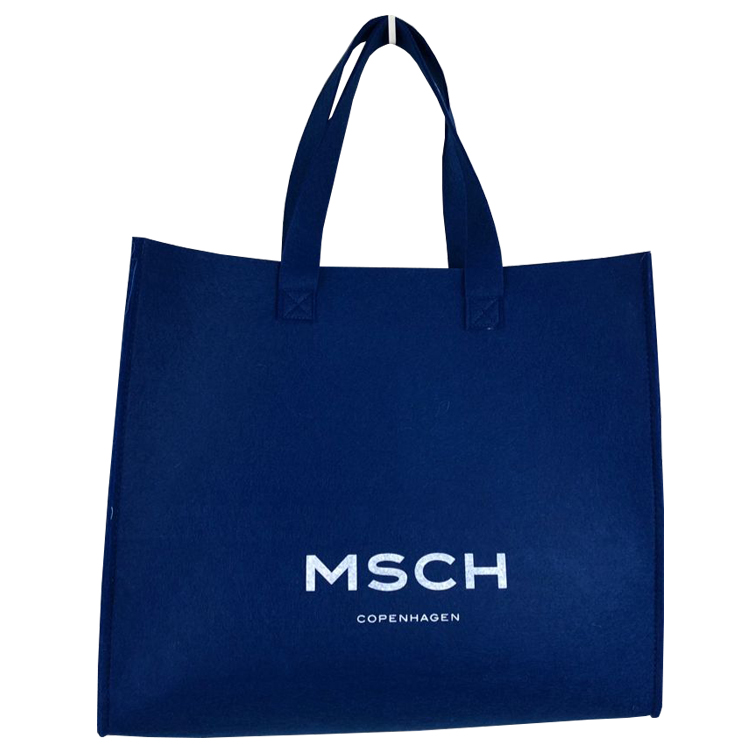 Tote Bag Fieltro Reciclado Azul