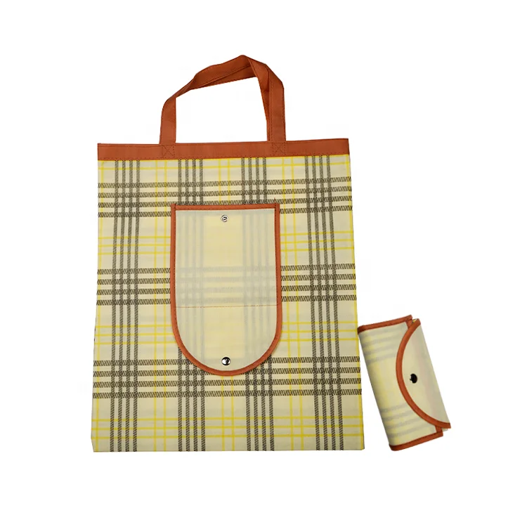 Bolso no tejido imprimido plegable
