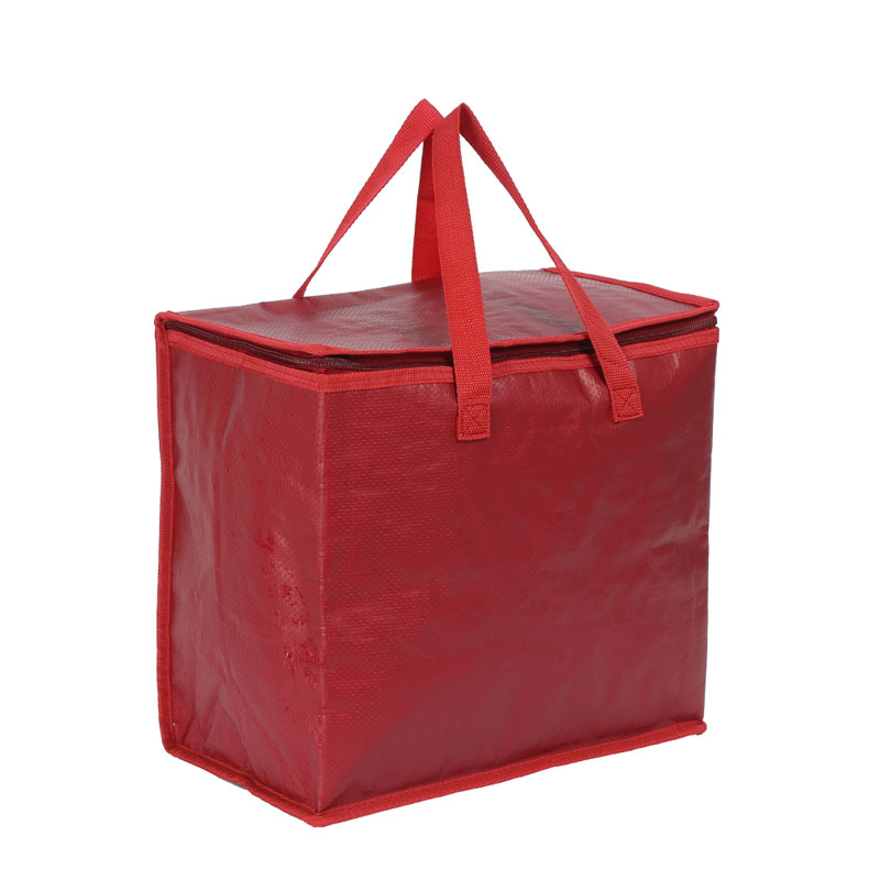 Bolsa térmica tejida PP para entrega de alimentos