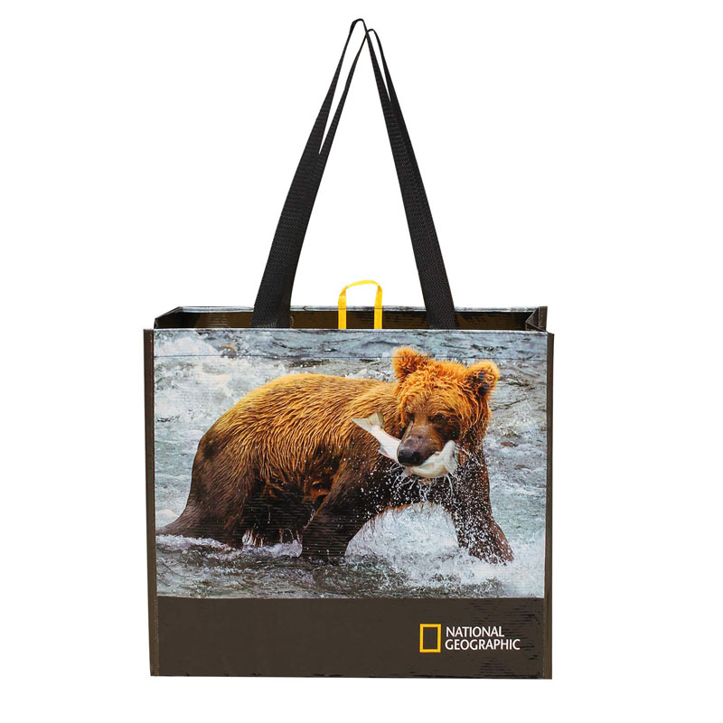 La bolsa de asas de plástico laminado Rpet