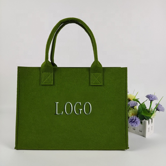 Bolsos de mano con asa de cuerda Bolso de mano portátil con fieltro