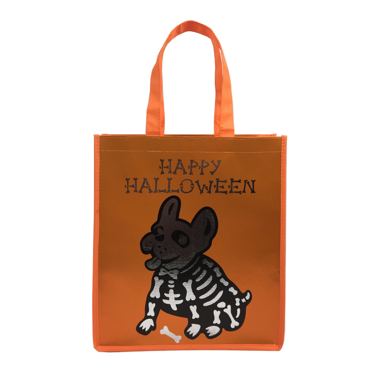 Bolsa laminada no tejida naranja