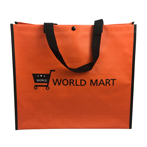 Bolsa laminada tejida de PP naranja