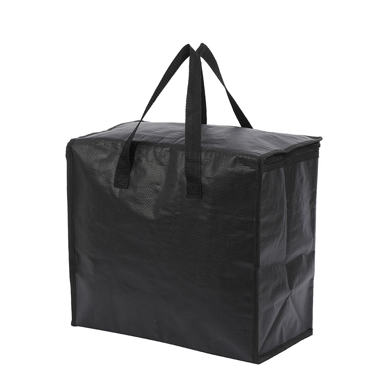 Bolso tejido PP con cremallera y enfriador