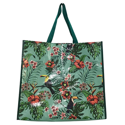 Bolsa de asas laminada tejida PP