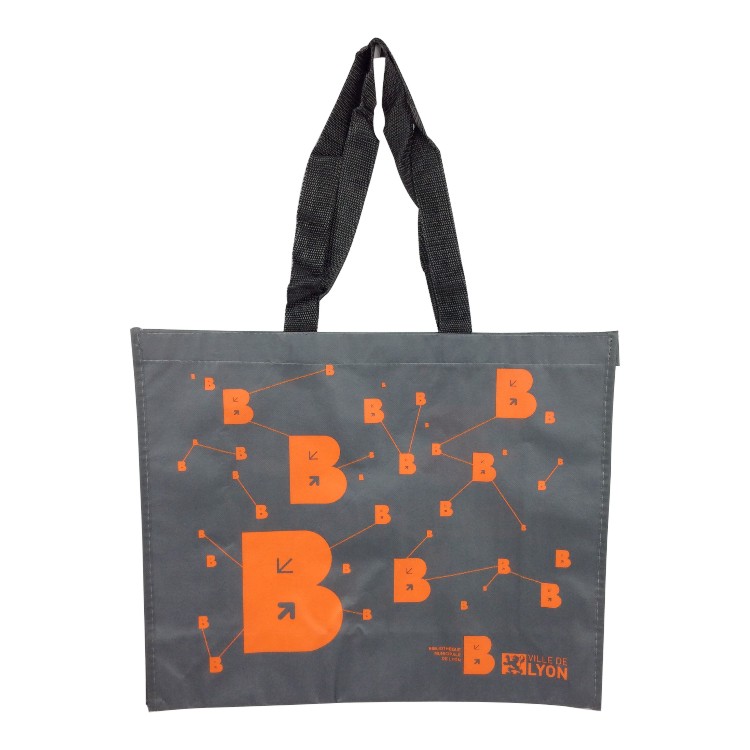 Bolsa laminada no tejida reciclada
