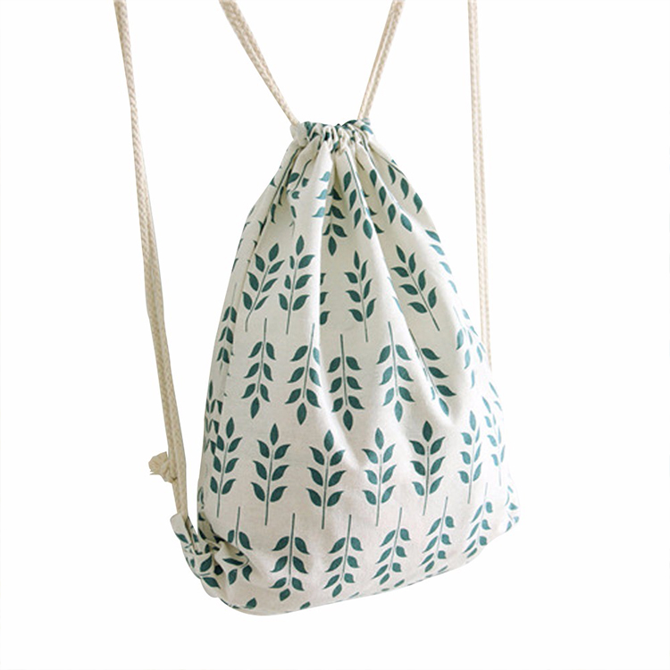 Bolsa con cordón ecológica reutilizable