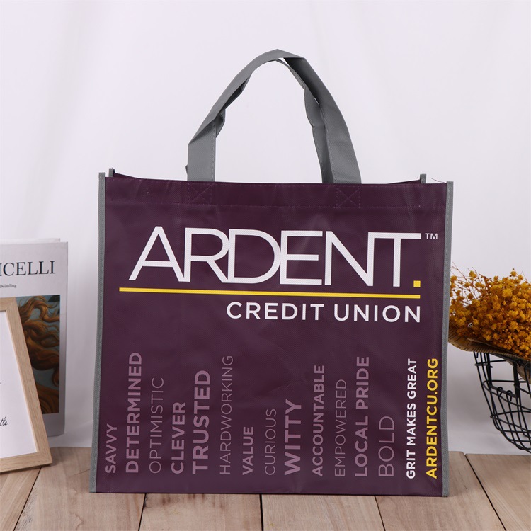 Bolsa no tejida laminada reutilizable