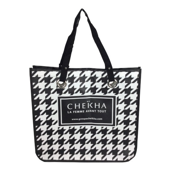 Bolsa laminada no tejida de compras reutilizable