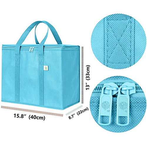 Bolsa de almuerzo más fresca azul mar