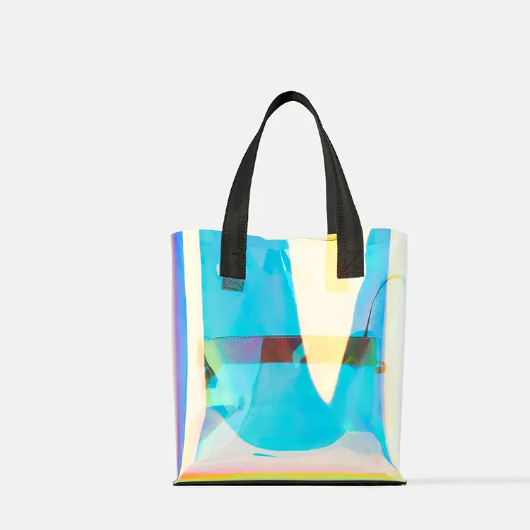 Bolso Tote De Pvc Brillante