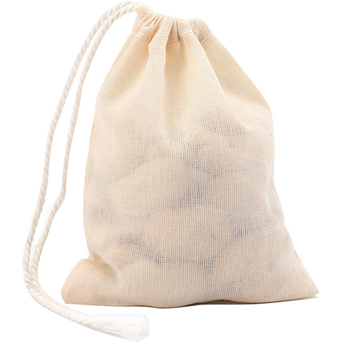 Bolso pequeño de malla con cordón