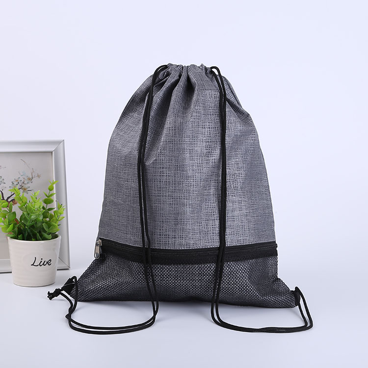Bolsa de cordón no tejida de gimnasio deportivo