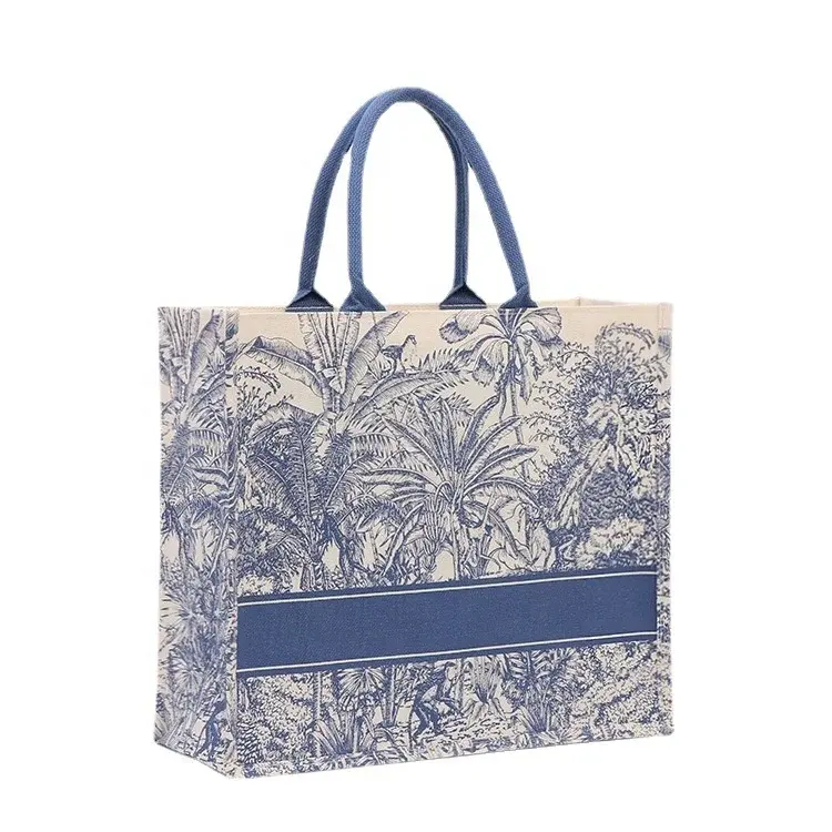 La bolsa personalizada de Luxury Beach Tote está inspirada en el nuevo concepto portátil de bolsas de viaje de viaje de yute para mujeres impermeables de marcas de diseñadores