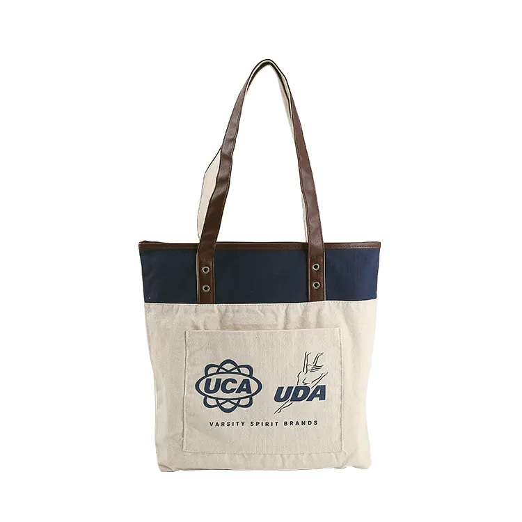 Bolsa de lona de algodón bien diseñada.
